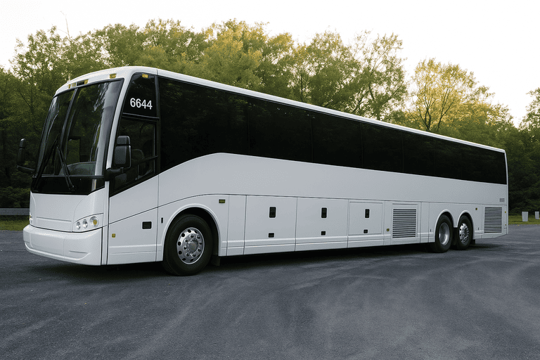 exterior of Albuquerque Coach Bus Service coach bus