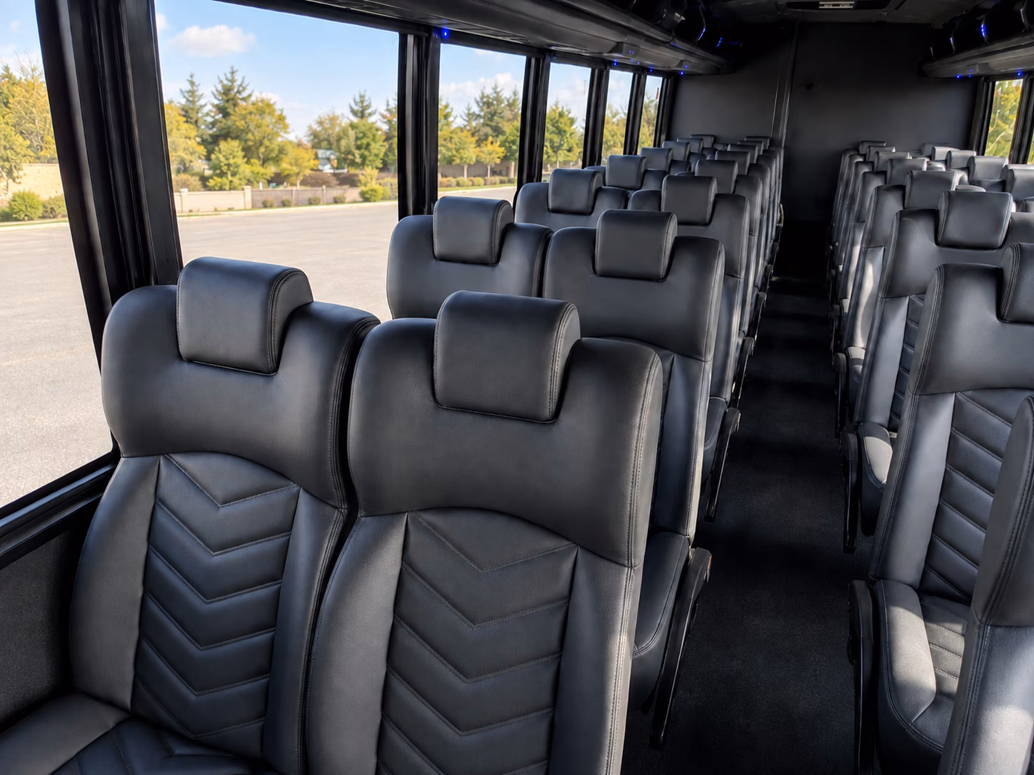 albuquerque 18 passenger minibus inside