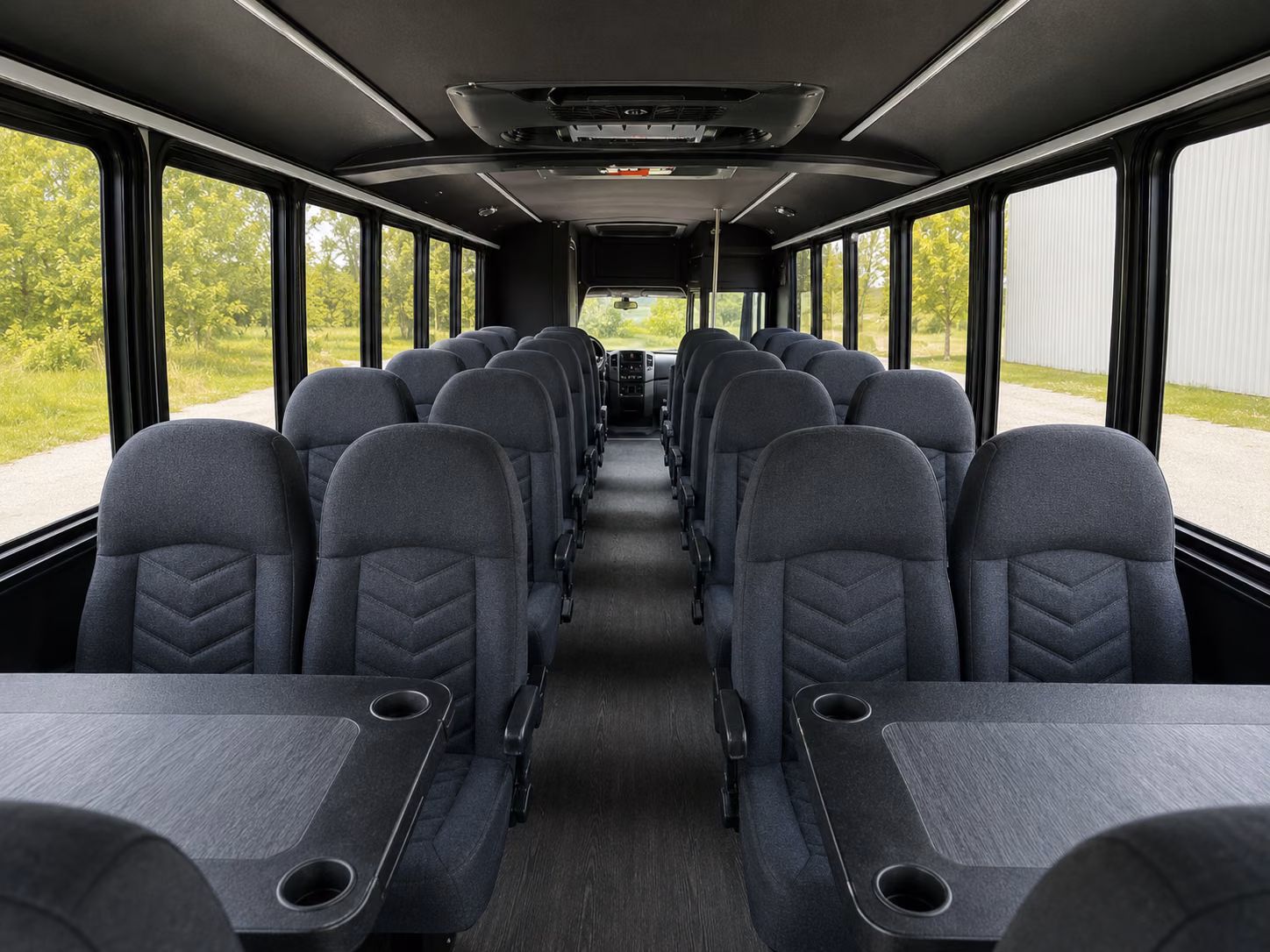 albuquerque 18 passenger minibus interior