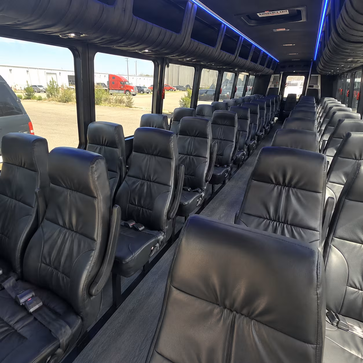 albuquerque 25 passenger minibus inside