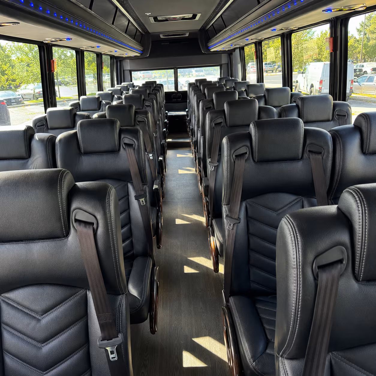 albuquerque 35 passenger minibus inside