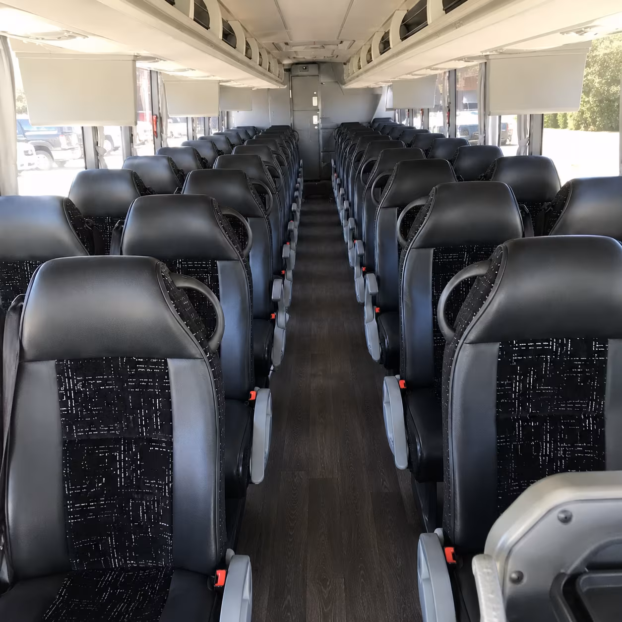 albuquerque 56 passenger charter bus inside