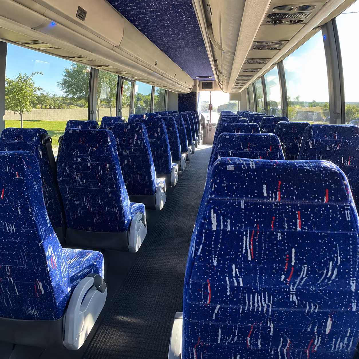 albuquerque 56 passenger charter bus interior