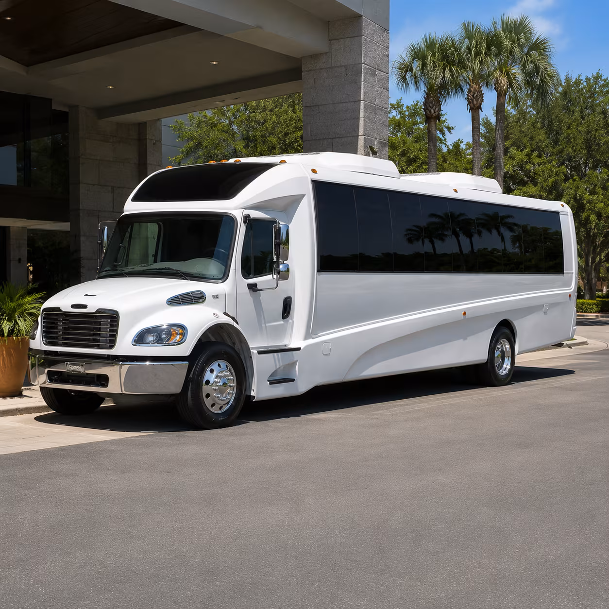 corporate conference long distance bus rentals from albuquerque